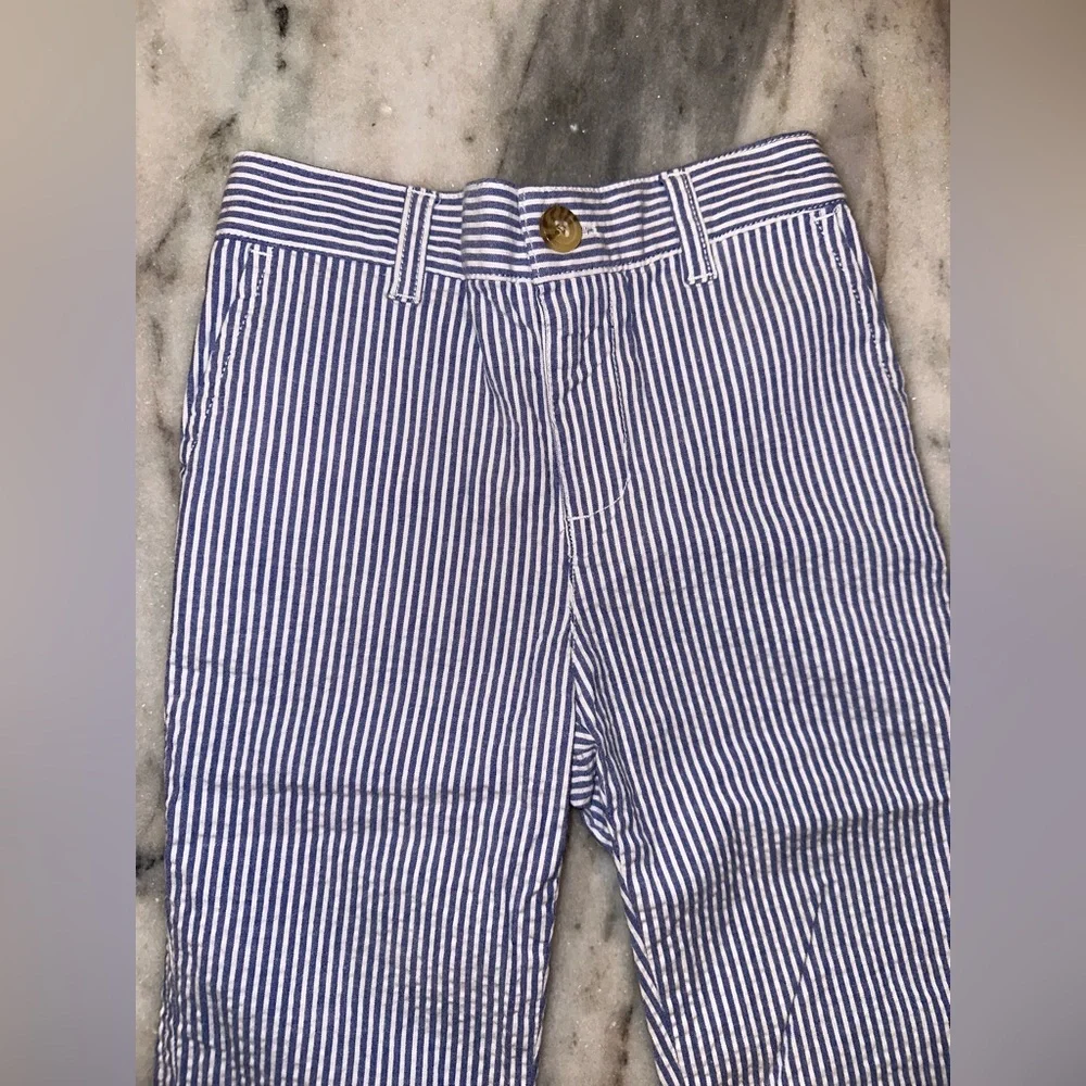 Ralph Lauren Baby‎ Size 18 Mths Seersucker Striped Blue & White Pants